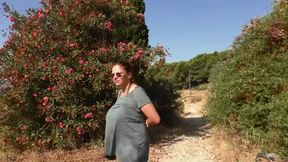 Bondage Walk in Public - Tied Breasts Bondage Walk on the Street for Bettine - Full Clip mp4 SD