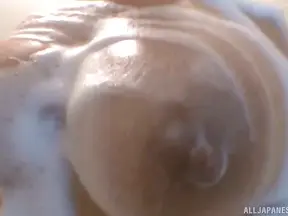 Sultry Nozomi Mikimoto Showers Alone & Teases Herself into Ecstasy