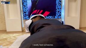 Tricky stepson nails his steamy stepmom in virtual reality - cool xxx!