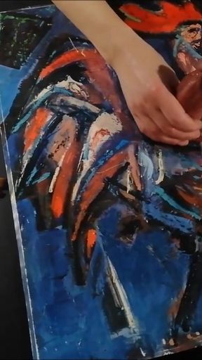 Horny Artist Cock Massage Cumshot   Clip 1