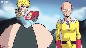 Tatsumaki Dominates Saitamega in Wild Hentai Bedroom Battle Madness
