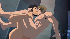 Splendid Wolves Take Turns Pleasing Each Other’s Booty in an Deserted Warehouse