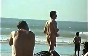 Str8 big dick on beach