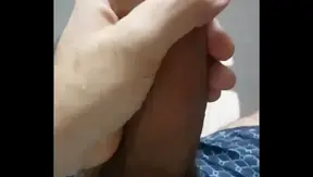 Hot Gay Babe Talks Dirty While Wanking His Big Cock