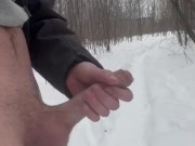 Teen On Hiking Trail Unloads