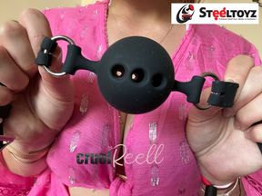 Cruel Reell presents: 4.5 cm diameter mouth gag for intense BDSM experiences