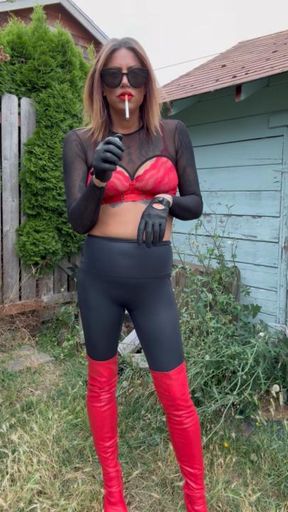 Kiss my boots Bitch