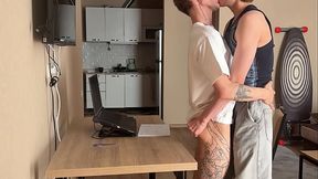 cute guy with big dick licks ass and then fucks his stepbrother part 2