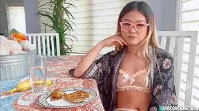 Petite Asian Teenage 18+ Rides Big Cock With Lulu Chu