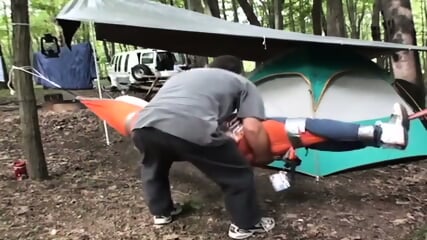 Fayth Taped In Hammock