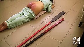 Booty Chinese Girl Get Paddled In Ancient Chinese Punishing Way