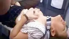 Naughty Train Stewardess Gets Spanked Hard For Misbehavior