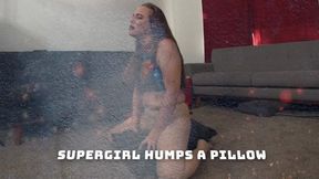 Supergirl Pantyhose Pillow Humping 4
