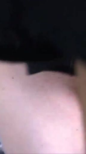 Horny brunette gets fucked outdoors by two guys