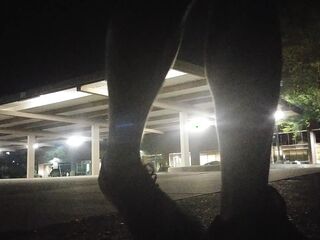 Risky sex in an empty parking lot!
