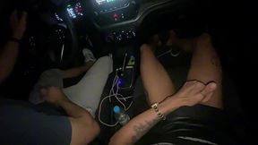 brincando com mozao no carro