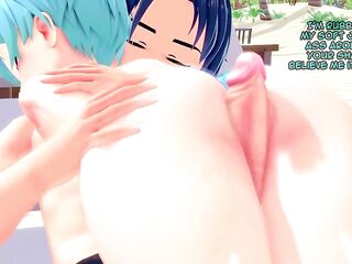 Femboy male seduces his senpai and they end up screwing
