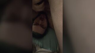 another prompt self facial cumshot jizz on face