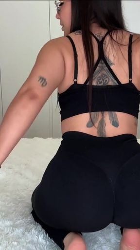 JOI - YOUR PERSONAL TRAINER MAKES YOU STROKE YOUR COCK AND CUM ON HER TITS   Clip 1