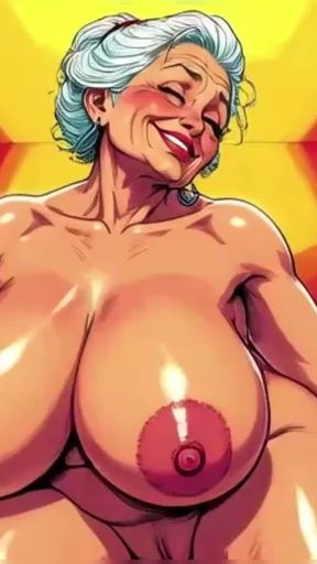 Ai Soft Body Granny Dancing Seductively with Huge Tits Bouncing