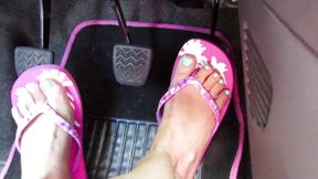 Driving in flip-flops