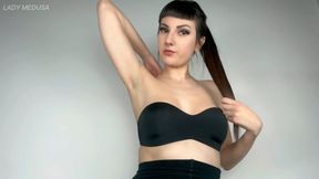 Jerk that loser cock to my armpits - sensual humiliation JOI