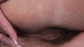 ”Gilf fingering her own booty & twat”