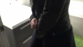 Old Pervert Masturbating in My Panties with Cumshot