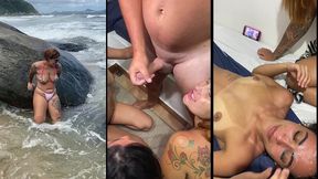 ola somos as peludinhas fodendo na praia