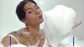 ts angelique - bubble bath with final cum ? - very exclusive video - full version