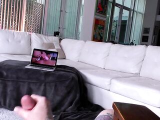 Lexi Lore in Step-bro wank off!