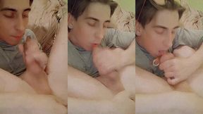 julia porn loves to do autofellatio and cum in her own mouth. awsome hot self-sucking!