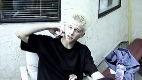 ”Ass buddies have dirty feet worshiping session in kitchen”