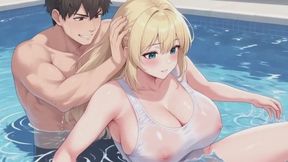 Underwater Breath Hold Training & Intense Couple Pleasure - Pool Session
