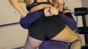 Giantess and BBW dominate cute petite and sexy gothic chick