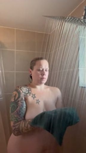 BBW step mom MILF showers wanna watch me get clean after being bad