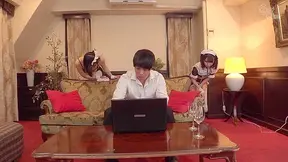 Lucky Bastard Fucks Two Seductive Japanese Maid Whores Deeply