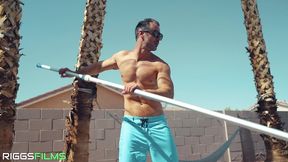 fit kitty & sarah jessie fuck the pool guy