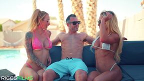 fit kitty & sarah jessie fuck the pool guy