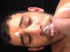 Arab Boy take the full load of daddys cum..