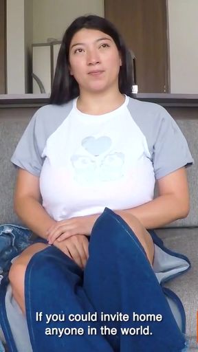 This church-going amateur ASIAN LATINA with huge natural tits said she would never cheat... ended up riding me   Clip 1