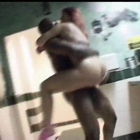 Hot White Girl Slammed Like a Bitch by a Big Black Cock