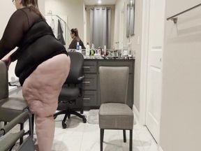 Luxe in Lingerie: Plump Paradise Tight Chair Tease (sd)
