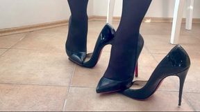 Christian Louboutin Piggale vs So Kate 120, Louboutin Hard Play, Wet Nylon Feet, Shoeplay, Louboutin Dangling, Louboutin Wrecked