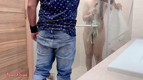 Step Mom's Steamy Shower Sex Scene with Hindi Audio - Fuckin' Hot!