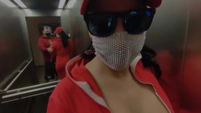 Very Risky Sex in a Elevator with Hot Neighbor Dada Deville