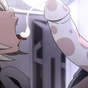 Nier Fuckomata blowjob, cumshot, orgasm. - Cartoon Sex Parody