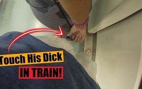 Horny Stepmom Touch a Stranger in Train! Should I Tell My Stepdad This?