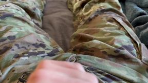 Us Army Solider Jerking off Wearing Jockey Y Front Tighty Whities!
