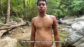 Her Boyfriend Wouldn't Fuck Her, so the Bitch Sought Pleasure with a Stranger at the River